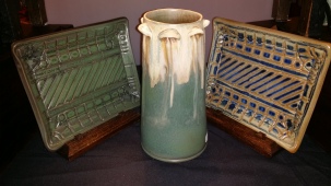 Gyl;dcraft Tall Mushroom Vase